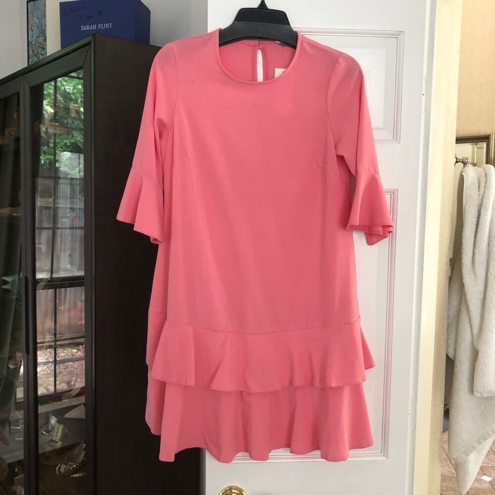 ASOS pink Ruffle mini Dress - Picture 6 of 10